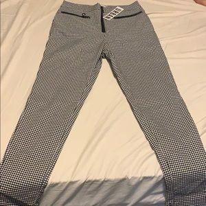 Black and white checkered pants